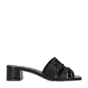 Gina Leather Embellished Olympia Mules Sandals