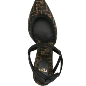 Fendi Colibrì Lite FF Mesh Heeled Slingbacks