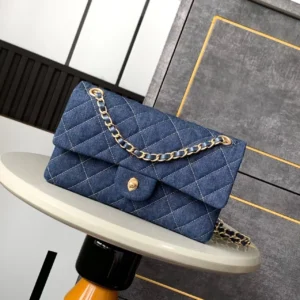Chanel Tweed, Denim Classic Double Flap Bag