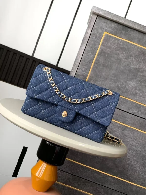Chanel Tweed, Denim Classic Double Flap Bag