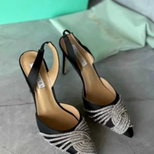 Aquazzura Gatsby 105 Embellished Slingback Pumps