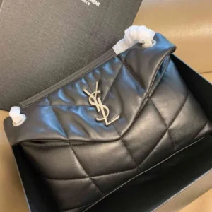 Ysl Loulou Puffer Small Bag In Black