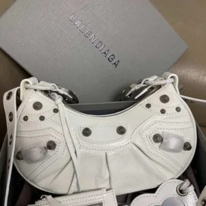 Balenciaga Le Cagole White Shoulder Bag