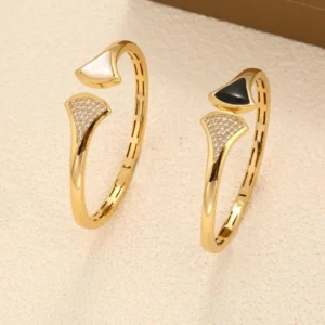 Bvlgari Gold Diamond Divas’ Dream Cuff Bracelet