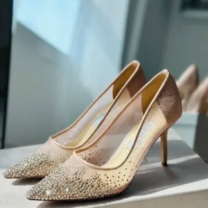 Jimmy Choo Love 85mm Crystal Embellished Pumps