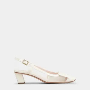 Roger Vivier Belle Vivier 45 Patent Leather Slingback Pumps