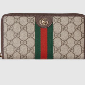 GUCCI Ophidia GG Supreme Zip Around Long Wallet