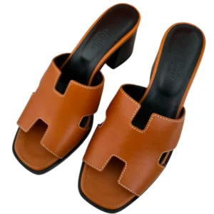 Hermes Helia 60 Calfskin High Heel Women's Sandal