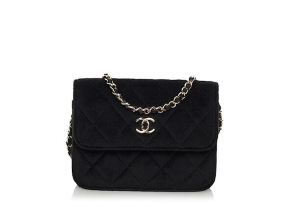 CHANEL Ultimate Stitch Suede Flap Shoulder Bag