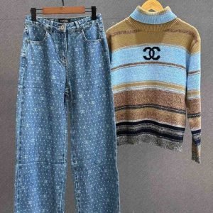Chanel Turtleneck Cardigan Sweater For Women