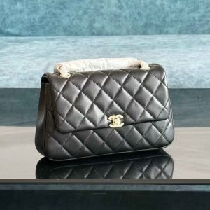Chanel Coco Handle Bag In Lambskin Quilted