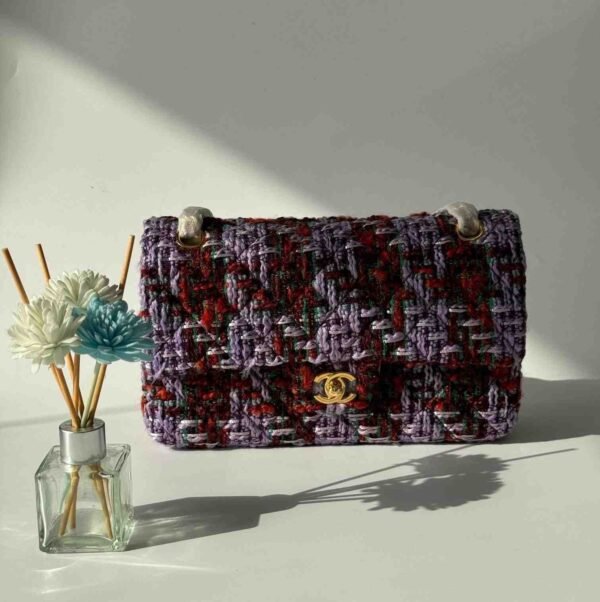 Chanel Tweed Quilted Medium Rectangular Flap Bag - Image 19