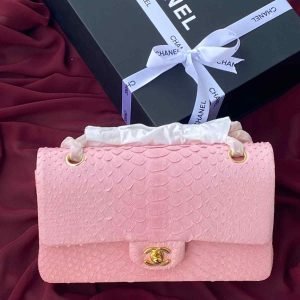 Classic Chanel Python Bag In Limited Edition