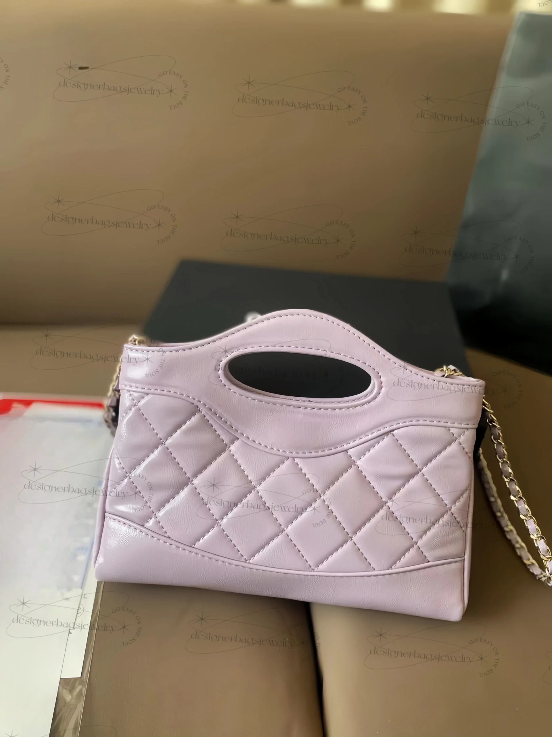 Chanel Mini Shiny Calfskin 31 Shopping Bag - Image 2