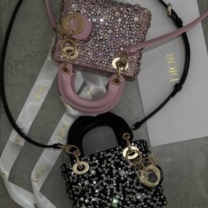 Dior Lady Dior Crystal Embellished Bag