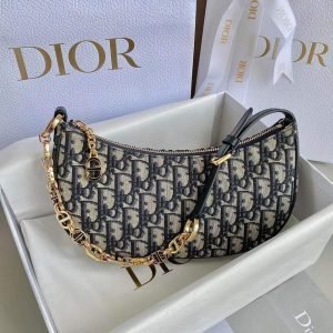 Dior Oblique CD Lounge Bag In Chain
