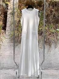 Sandro Pearl Bead Knit Maxi Women's Dress