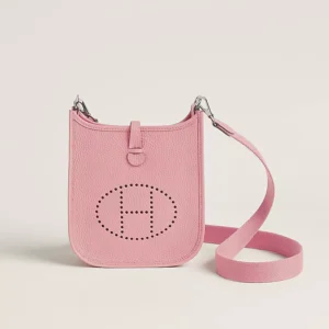 Hermes Leather Mini Evelyne 16 Amazone Bag