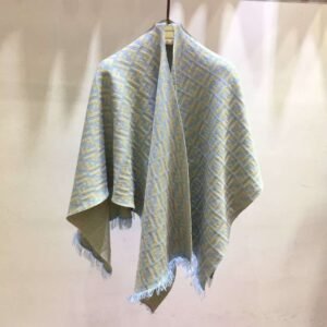 Fendi FF-logo Poncho With Wool And Silk