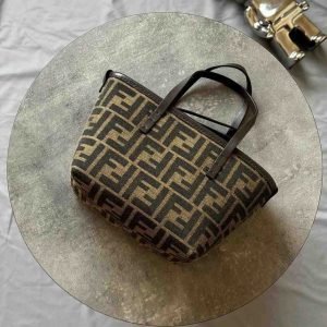 FF Jacquard Fendi Mini Roll Bag