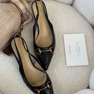 Gucci Horsebit Slingback Shoes For Women