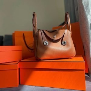 Hermes Mini Lindy Swift Leather Handmade Bag