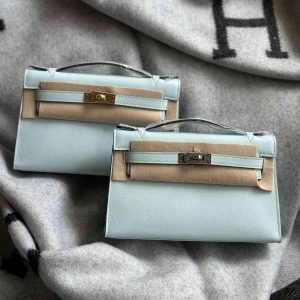 Hermes Kelly Pochette Bag In Swift