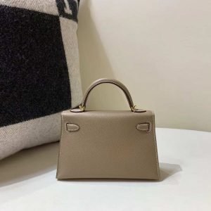 Hermes Mini Kelly 20 Etoupe Colour