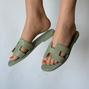 Hermes Oran Sandals Swift Leather - Image 3