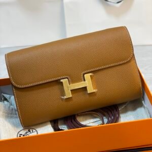 Hermes Constance To Go Etoupe Epsom Long Wallet