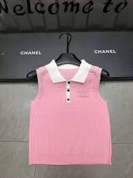 Miu Miu Sleeveless Knit Collared Polo Top