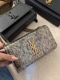 Saint Laurent YSL Kate Patent Leather Belt Bag