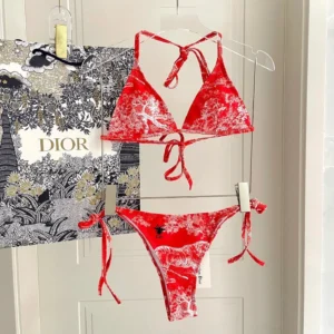 Christian Dior Toile de Jouy Bikini Set