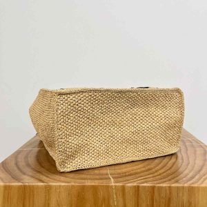 Loewe Paula's Ibiza Font Medium Raffia Tote Bag - Image 7