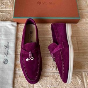 Loro Piana Summer Walk Suede Loafers