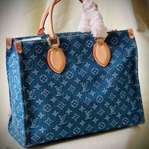 Louis Vuitton Denim Monogram Bag - Image 3