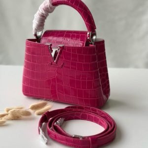 Louis Vuitton Mini Capucines Shiny Crocodile Leather