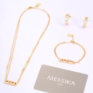 Messika Baby Move Diamond Pave Necklace Set