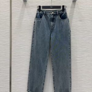 Dior High-waisted Wide-leg Denim Jeans
