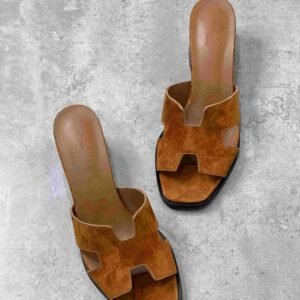 Hermes Helia 60 High Heel Heritage Calfskin Sandals