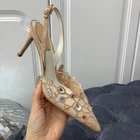 Rene Caovilla Jewel Slingbacks Veneziana Heel Sandals