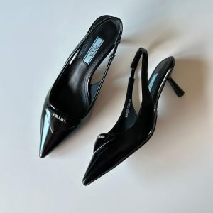 Prada Patent Leather Slingback Pumps