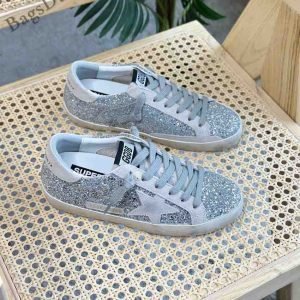 Golden Goose Leather Superstar Glitter Women's Sneakers