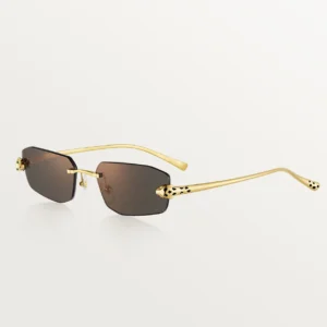 Cartier Panthere de Cartier Geometric Frame Sunglasses