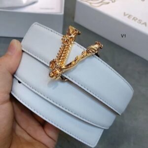 Versace Virtus Leather Belt For Women